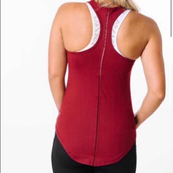 ZYIA Active Effortless Tank Top Cranberry M - Picture 2 of 16
